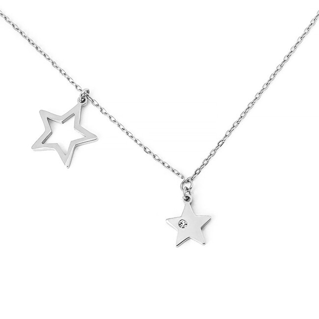 Vuch Štýlový oceľový náhrdelník s hviezdičkami Silver Big Star