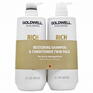 Goldwell Dualsenses Rich Repair Restoring Duo sada pre poškodené vlasy 2 x 1000 ml
